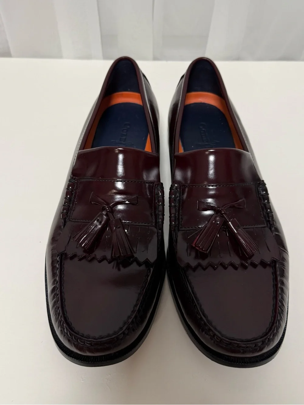 Men’s 9.5 Cole Haan Men's Dark Burgundy Tassel Leather Loafers